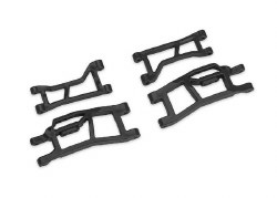 Traxxas Suspension arms, front (upper (2) lower (2)), black