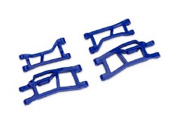 Traxxas Suspension arms, front (upper (2) lower (2)), blue