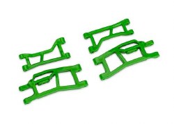 Traxxas Suspension arms, front (upper (2) lower(2)), green