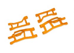 Traxxas Suspension arms, front (upper (2) lower (2)), orange