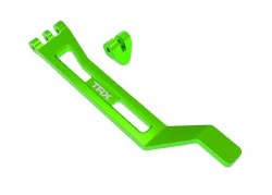 Battery hold-down, hold-down post (green-anodized 6061-T6 aluminum)/ 3x15mm BCS (with threadlock) (1