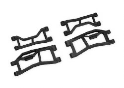 Traxxas Suspension arms, rear (upper (2) lower (2)), black