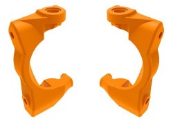 Caster blocks (c-hubs), left & right (orange)