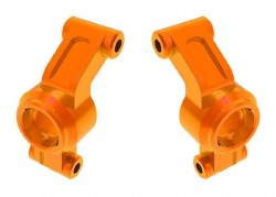 Carriers, stub axle, 6061-T6 aluminum (orange-anodized) (left & right)