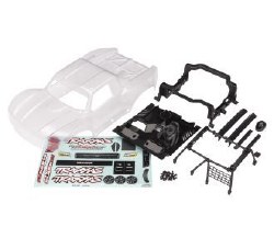Traxxas Body, Mini Slash 4X4 (clear)/decal sheet