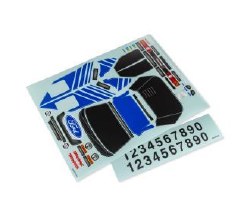 "Traxxas Decal sheet, Mini Rally VXL (blue)"
