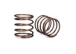 "Traxxas Springs, shock (natural finish) (GTR short) (1.36 rate, black stripe) (1 pair)"