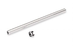 "Traxxas Driveshaft, center, 6061-T6 aluminum (clear-anodized) (requires #10762 or 10862 pinion gear