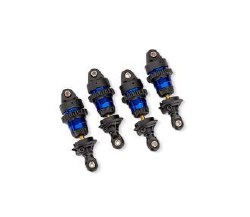 Traxxas Shocks GTR short PTFE-coated w/ TiN shafts (4) - Blue