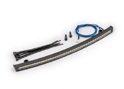Traxxas LED light bar, roof (curved, high-voltage) (44 white LEDs (single row), 180mm wide)
