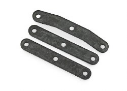 Traxxas Bulkhead tie bar, front, upper (1)/ lower (2) (steel)