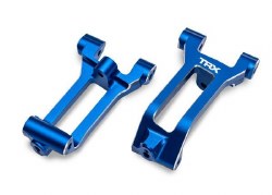 Traxxas Caster blocks (c-hubs), 6061-T6 aluminum (blue-anodized), left & right/ 3x8mm BCS (with thre