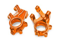 Traxxas Steering blocks, 6061-T6 aluminum (orange)