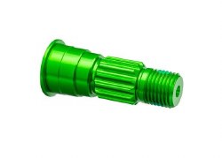 Traxxas Stub axle, front, 6061-T6 aluminum (green-anodized)