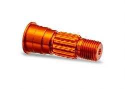 Traxxas Stub axle, front, 6061-T6 aluminum (orange-anodized)