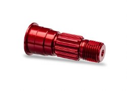 Traxxas Stub axle, front, 6061-T6 aluminum (red-anodized)