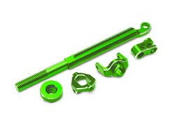 Traxxas Brake linkage, front (green-anodized 6061-T6 aluminum)/ mounting hardware