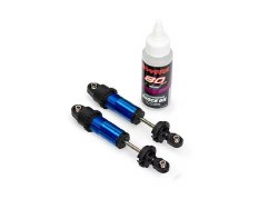 Traxxas Shocks, GT-Maxx, front, aluminum, blue-anodized (2)