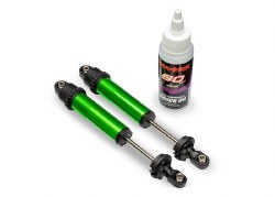 Traxxas Shocks, GT-Maxx, rear, aluminum, green-anodized (2)