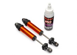 Traxxas Shocks, GT-Maxx, rear, aluminum, orange-anodized (2)