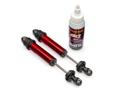 Traxxas Shocks, GT-Maxx, rear, aluminum, red-anodized (2)