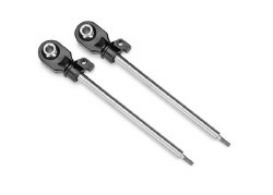 Traxxas Shock shafts, GT-Maxx, 110mm (steel, chrome finish) (2)