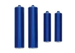 Traxxas Reservoirs, shocks (6061-T6 aluminum, blue-anodized)