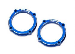 Traxxas Retainer, LED light pod (blue 6061-T6 aluminum) (2)