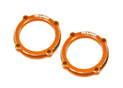 Traxxas Retainer, LED light pod (orange 6061-T6 aluminum) (2)