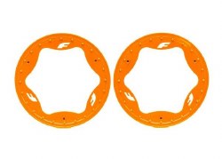 Traxxas Beadlock Rings, Rear, 3.9" (2), Orange