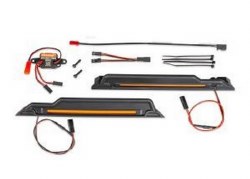 Traxxas LED light kit, orange, complete (underbody) (includes 3-volt accessory power supply, power h