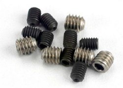 Traxxas Set (grub) screws, 3x4mm (8)/ 4x4mm (stainless) (4)