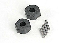 Wheel hubs, hex (2)/ stub axle pins (2)