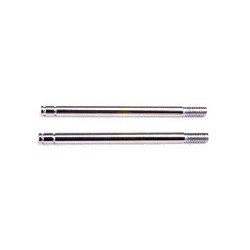 Shock shafts, steel, chrome finish (long) (2)