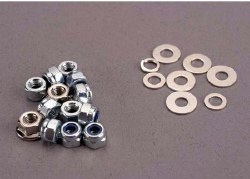 Nut Set, Nut & Washer Set For Sledgehammer (3mm Lock Nuts (11), 3mm Flange Nuts (2))