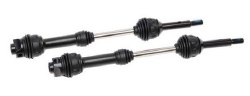 Driveshafts, rear, steel-spline constant-velocity (complete assembly) (2) (fits 2WD Rustler/Stampede