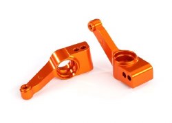 Carriers, stub axle (orange-anodized 6061-T6 aluminum) (rear) (2)