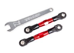 Camber links, rear (TUBES red-anodized, 7075-T6 aluminum, stronger than titanium) (2) (assembled wit