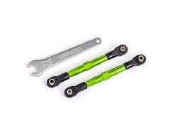 Toe links, front (TUBES green-anodized, 7075-T6 aluminum, stronger than titanium) (2) (assembled wit