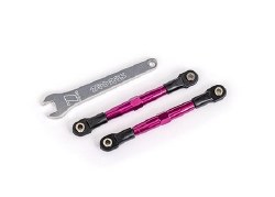 Toe links, front (TUBES pink-anodized, 7075-T6 aluminum, stronger than titanium) (2) (assembled with