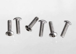 Screws, 3x10 Button-Head Machine (Hex Drive) (Stainless Steel) (6)