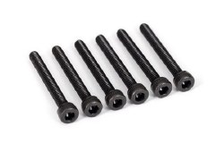 Screws, 3x25mm cap-head machine (hex drive) (6)