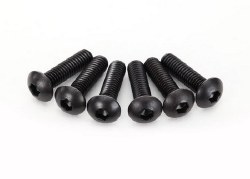 Screws, 4x15mm button-head machine (hex drive) (6)