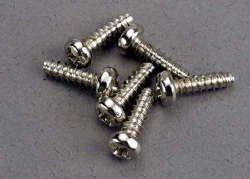 Screws, 3x10mm Roundhead Self-Tapping (6)