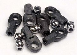 Rod ends, long (6)/ hollow ball connectors (6)