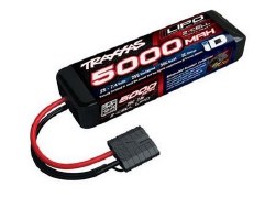 5000mAh 2S 7.4V 25C LiPo iD Connector Soft Case 137x24x43mm