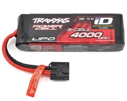 Traxxas 4000mAh 3S 11.1V 25C LiPo iD Connector Soft Case 135x26x43mm