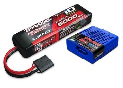 Traxxas 3S LiPo Completer Pack (includes #2985 charger (1), #2872X 5000mAh 11.1V 3-cell 25C LiPo iD?