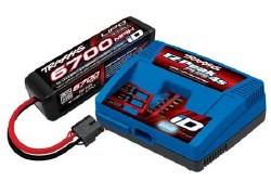 Traxxas EZ-Peak Plus 4S, 8 Amp Multi-Chemistry Battery Charger (TRA2981) with 1 x 6700mAh 14.8V 4Cel