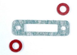 Exhaust Header Gasket (1)/ Gaskets, Pressure Fitting (2) (For Side Exhaust Engines Only)